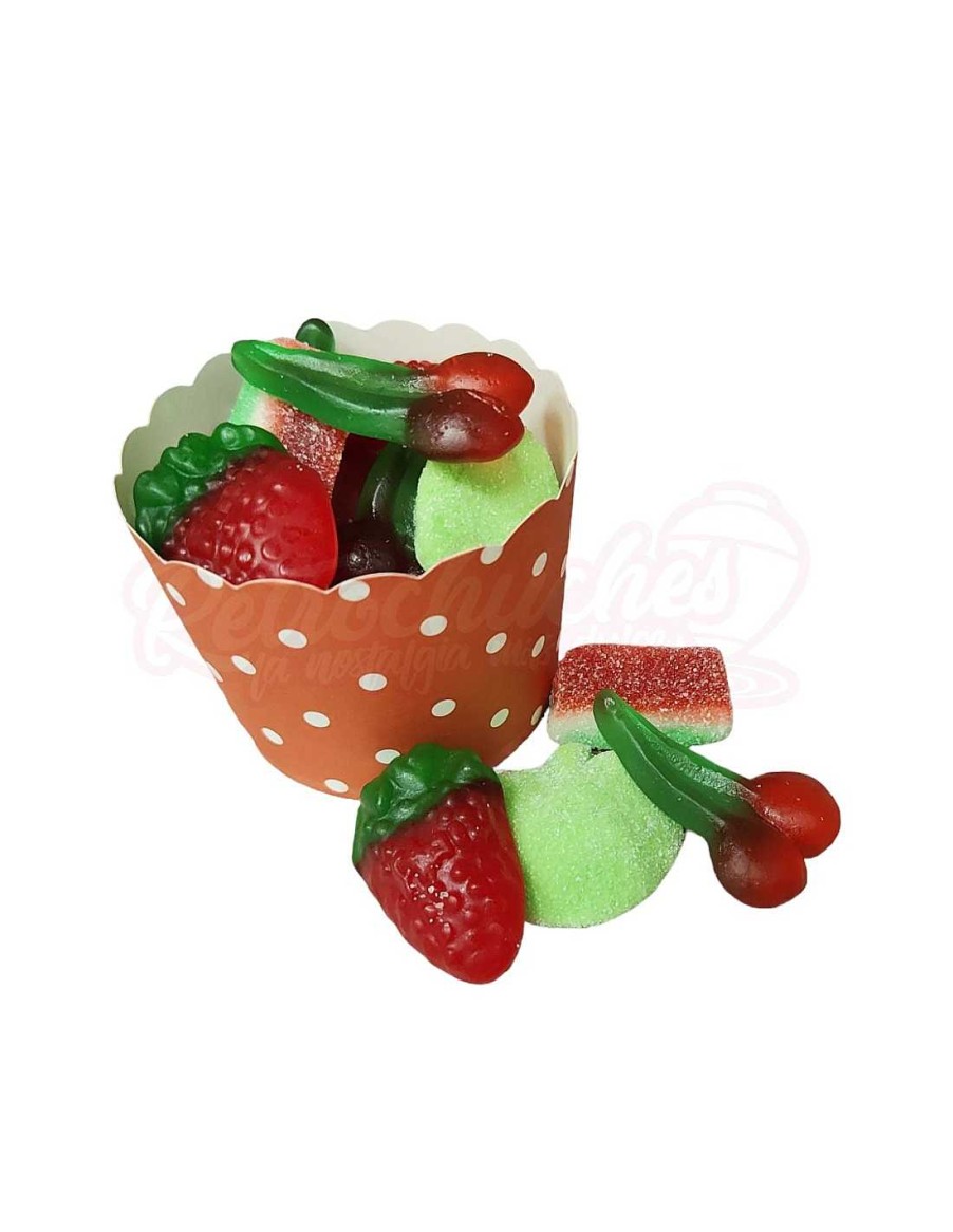 Chucher As RetroChuches | Cupcake Vaso De Chuches Rojo Y Verde