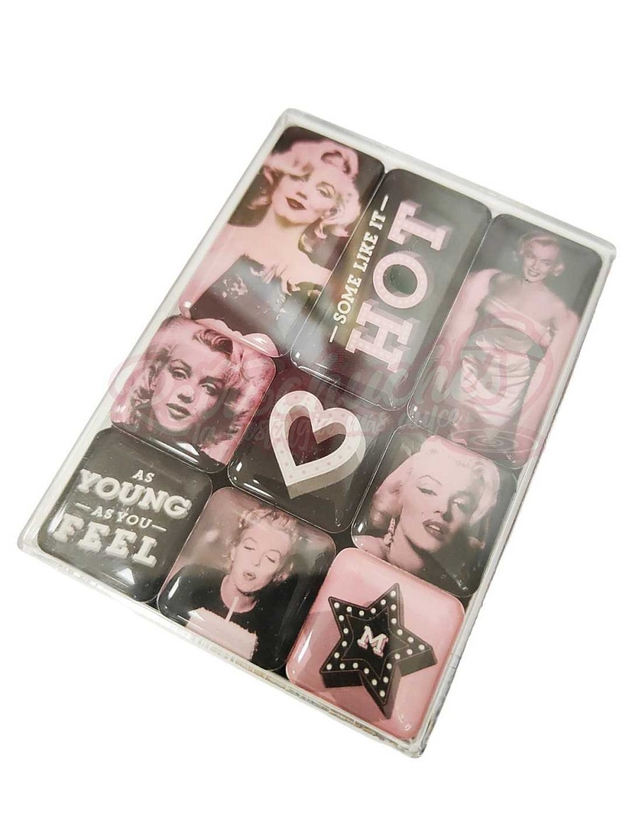 Juguetes+ RetroChuches | Colecci N 9 Imanes Nevera Marilyn Monroe