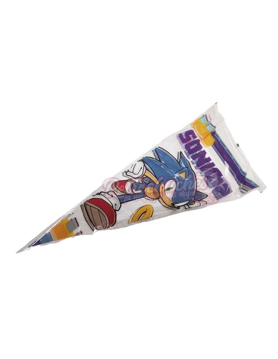 Packs & Cajas RetroChuches | Cono Para Chuches De Cumple Sonic New Vac O