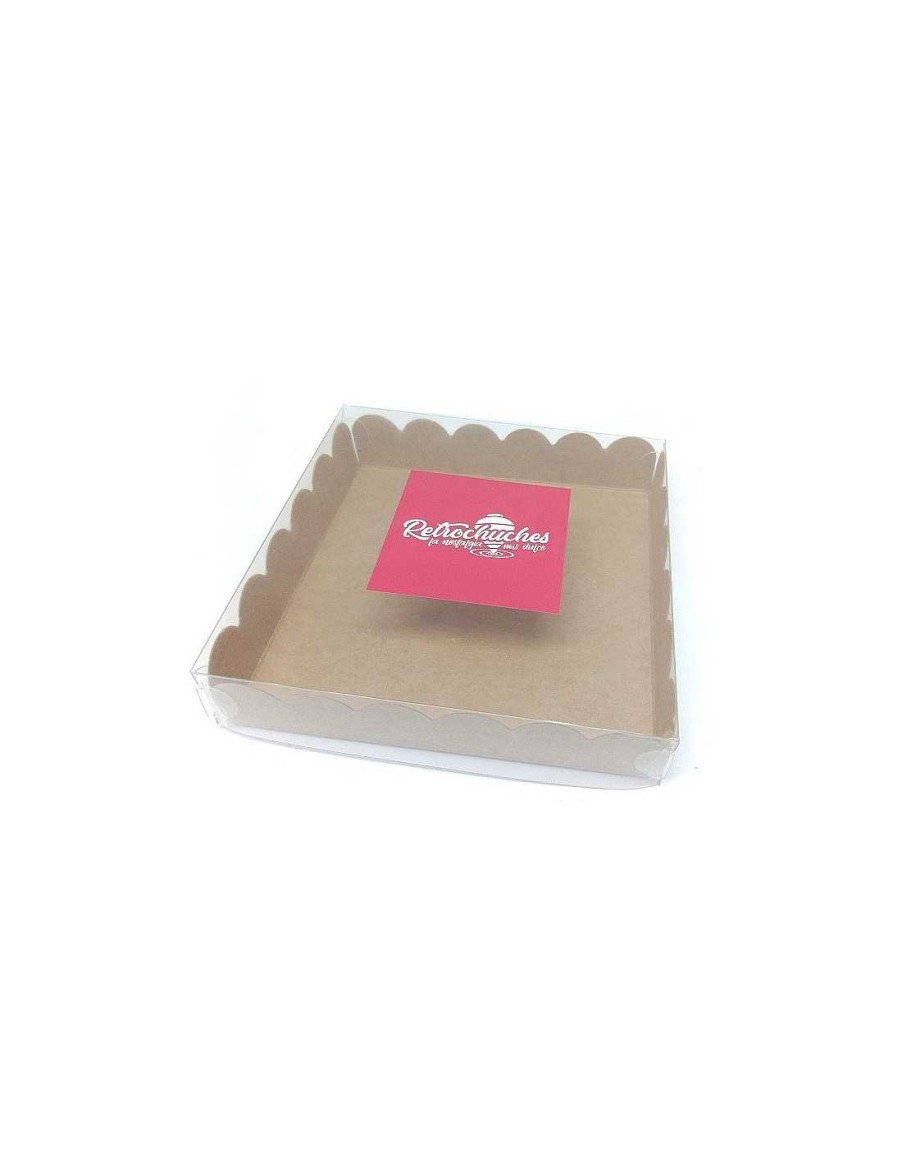 Packs & Cajas RetroChuches | Caja Kraft Con Ventana Transparente Peque A