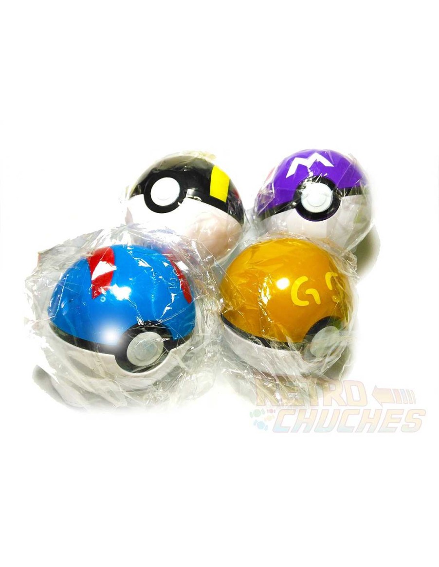 Juguetes+ RetroChuches | Pokeball Con Figura De Pokemon En El Interior