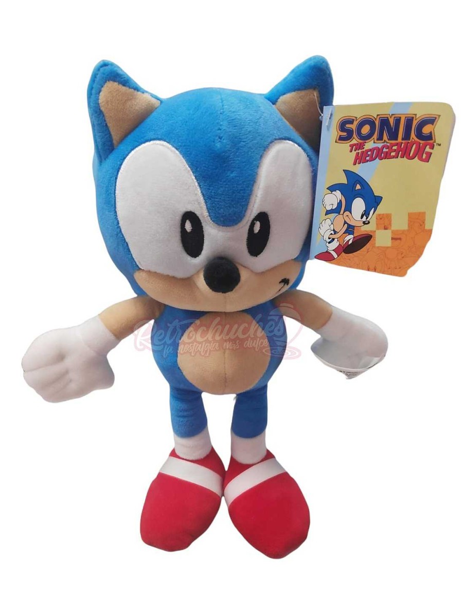 Juguetes+ RetroChuches | Sonic The Hedgehog Erizo Peluche 30Cm