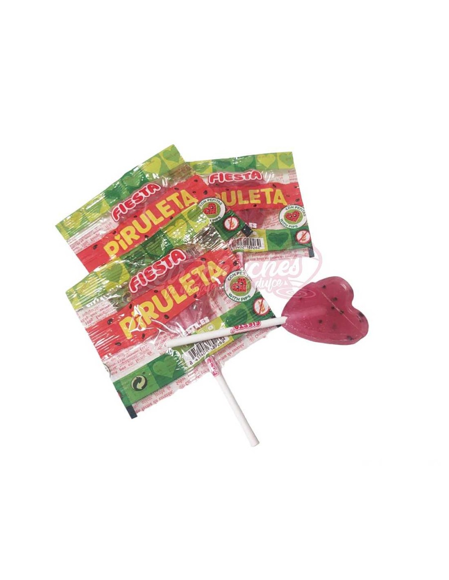 Chucher As RetroChuches | Piruletas De Coraz N Fiesta Sand A Con Pepitas