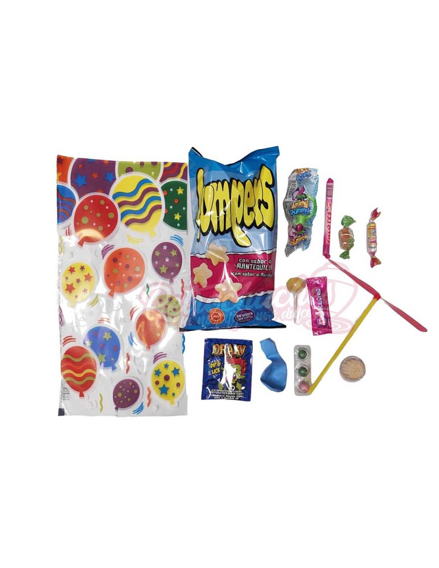 Packs & Cajas RetroChuches | Bolsa Chuches Mediana Globos Con Juguete