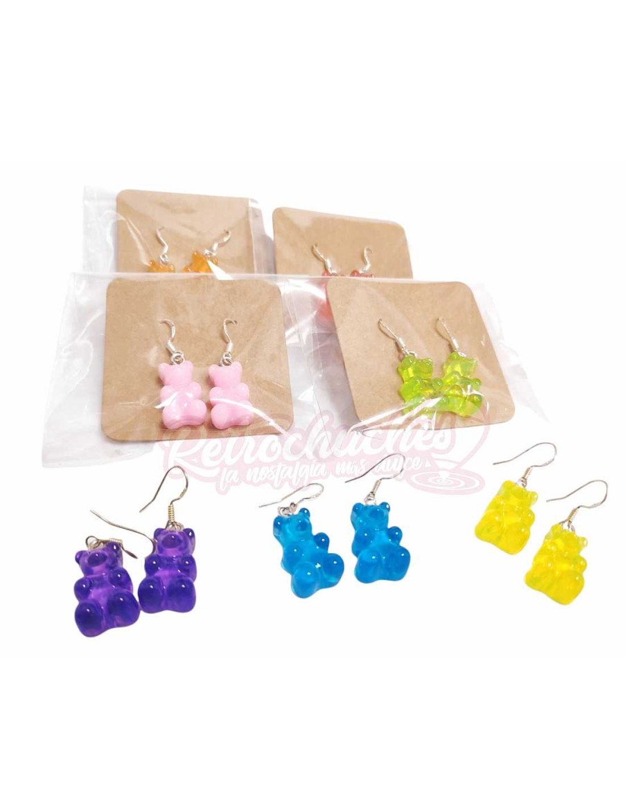 Juguetes+ RetroChuches | Pendientes Retrochuches Ositos De Gominola