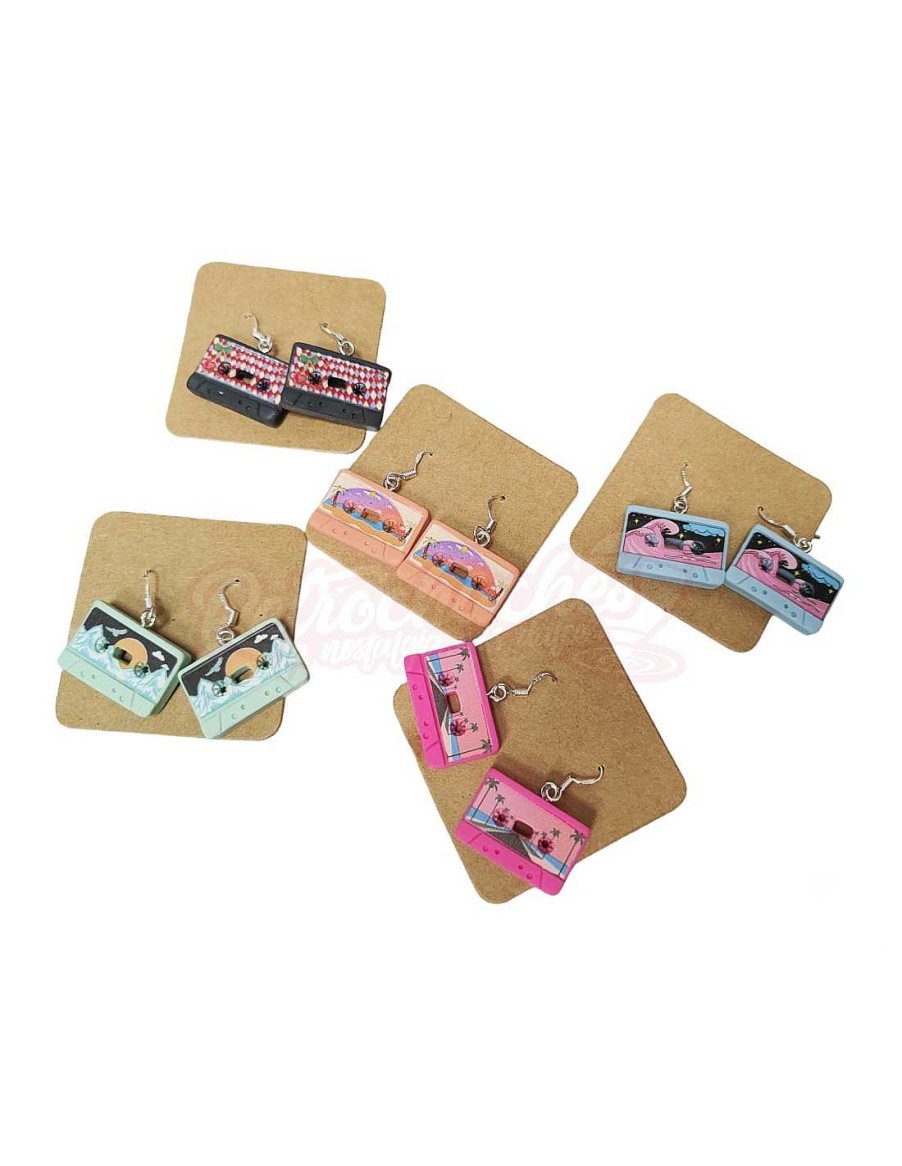 Juguetes+ RetroChuches | Pendientes Retrochuches Cintas Cassette