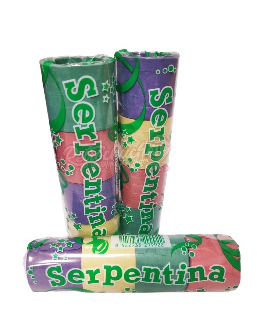 Juguetes+ RetroChuches | Rollos Serpentinas Colores 20Ud