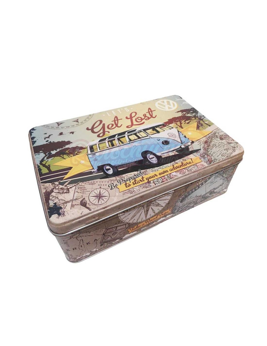 Juguetes+ RetroChuches | Caja Met Lica Volkswagen Van Retro Vintage Vac A