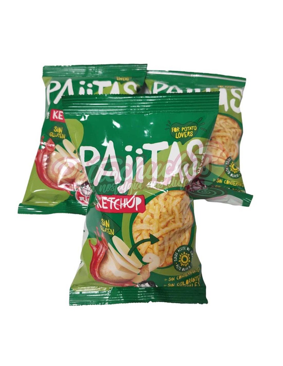 Chucher As RetroChuches | Pajitas De Patata Risi Sabor Ketchup20G