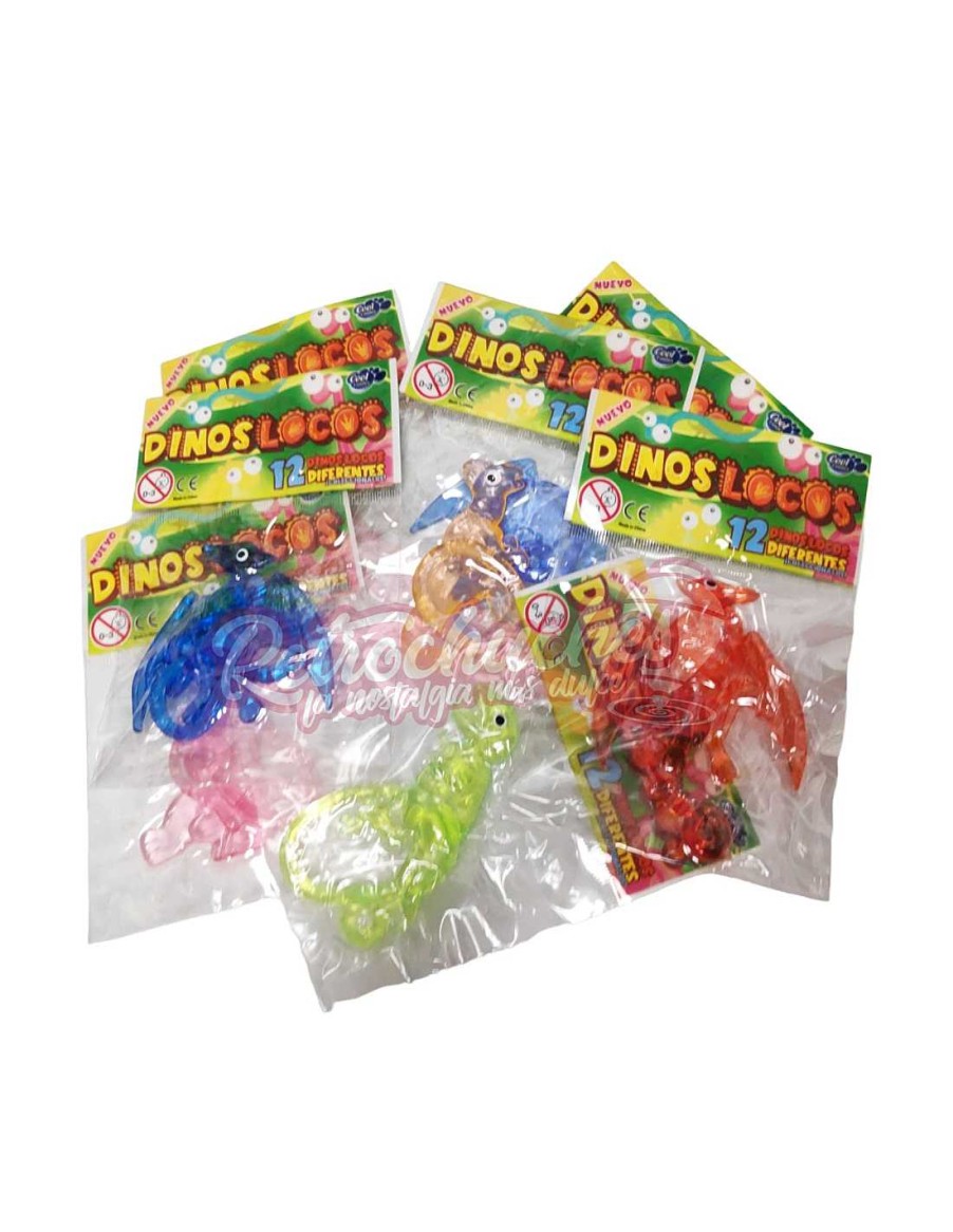 Juguetes+ RetroChuches | Dinolocos Dinosauirios Pegajosos