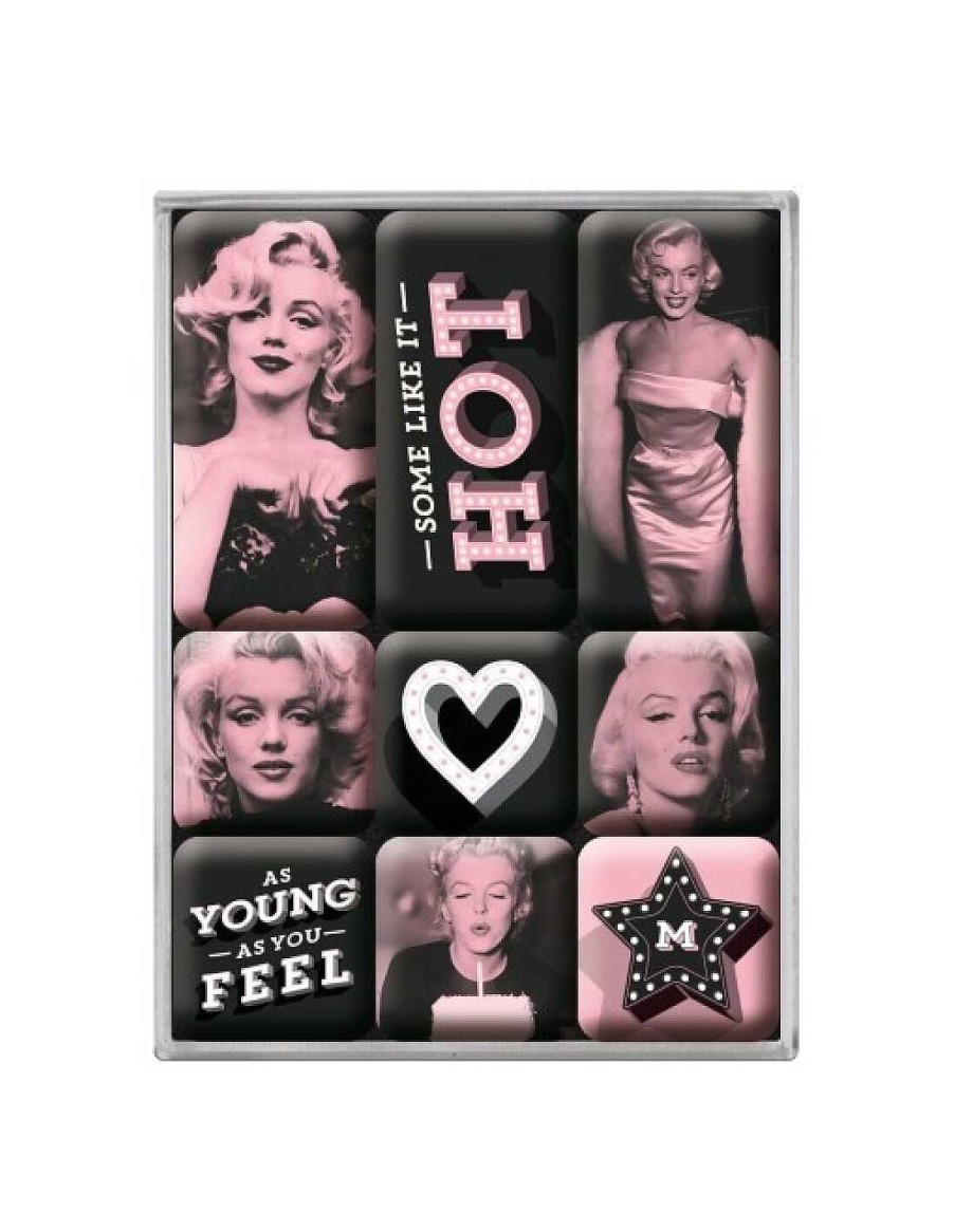 Juguetes+ RetroChuches | Colecci N 9 Imanes Nevera Marilyn Monroe