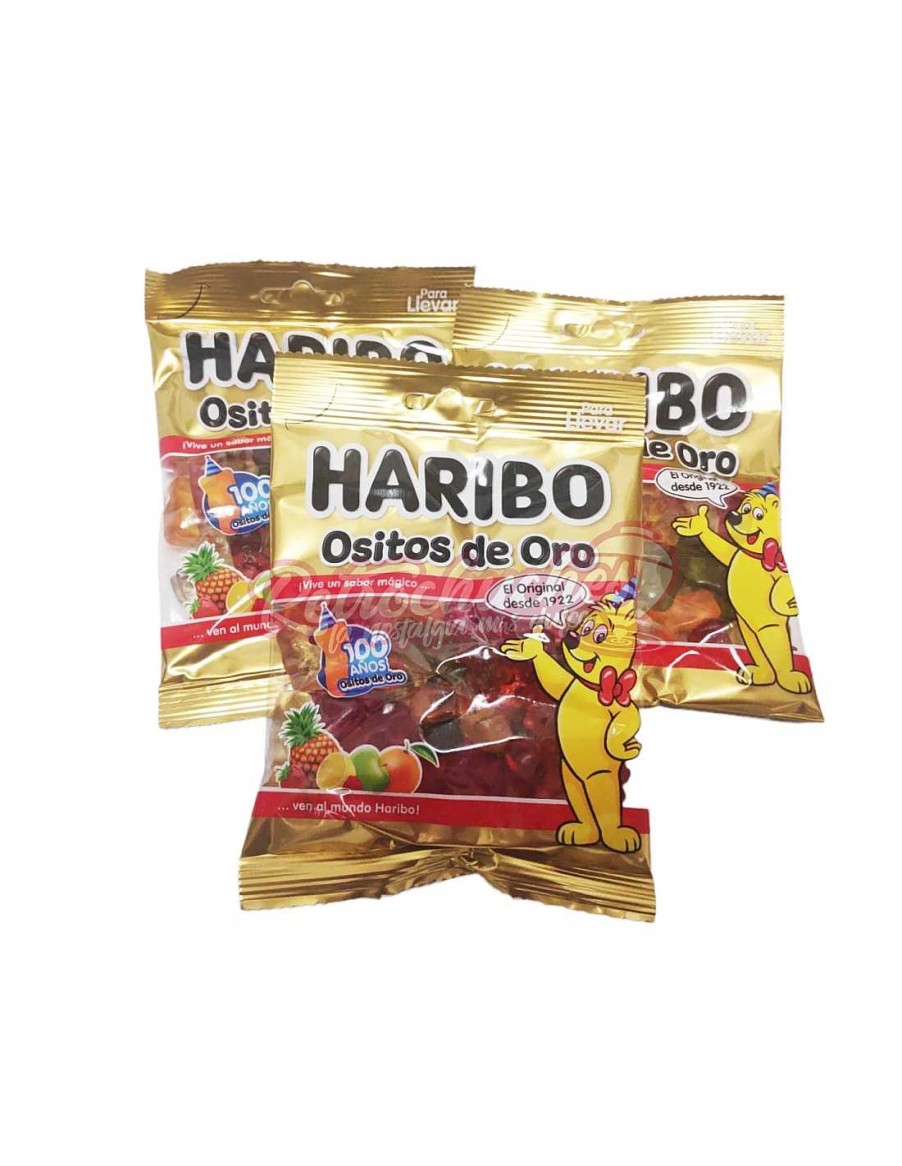 Chucher As RetroChuches | Ositos De Gominola Haribo Oro Bolsa 100G