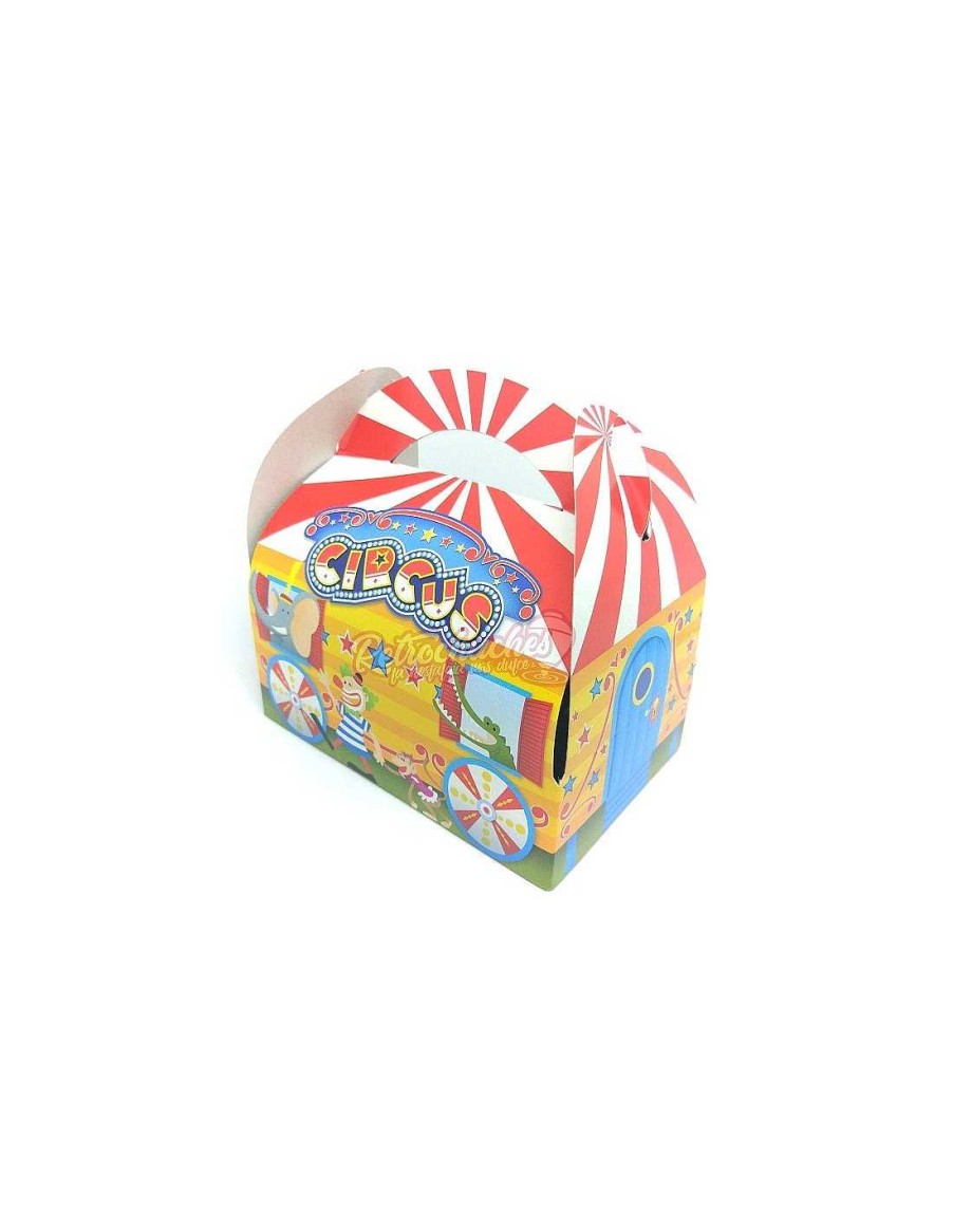 Packs & Cajas RetroChuches | Caja O Cajita Cart N Cumplea Os Para Chuches Circo Vac A