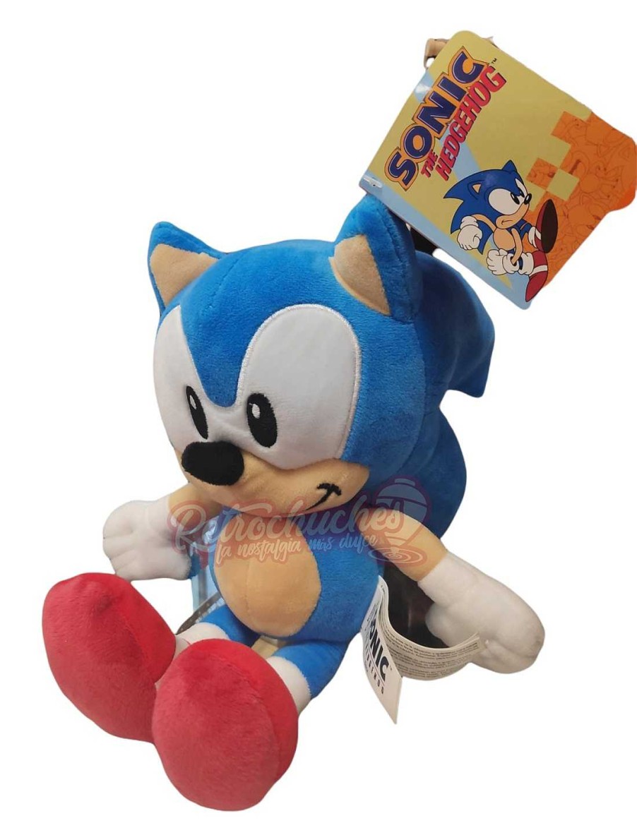 Juguetes+ RetroChuches | Sonic The Hedgehog Erizo Peluche 30Cm