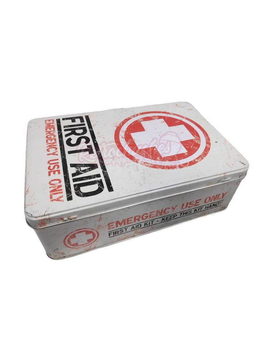 Packs & Cajas RetroChuches | Botiqu N Caja Met Lica Retro Vintage Vac A First Aid