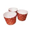 Packs & Cajas RetroChuches | Vaso Cart N Cupcakes Molde Magdalena Rojo Con Lunares Blancos